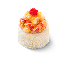 Запеченный ролл Тартар чикен краб спайси