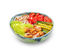 Донбури темпура боул с креветкой