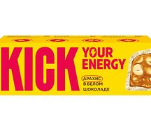 Арахисовый батончик в белом шоколаде