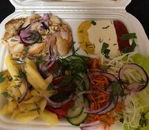 Шаверма в тарелке