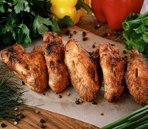 Крылышки куриные на мангале