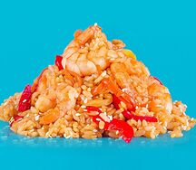 Рис Тяхан с креветками