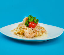 Феттуччине с креветкой