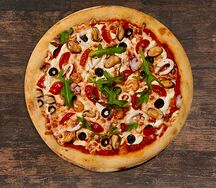 Пицца с морепродуктами