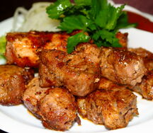 Шашлык из cвинoй шейки