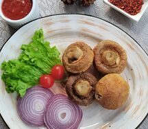 Шампиньоны на мангале