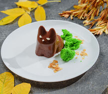 Кот желейный шоколадный