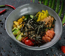 Поке с лососем