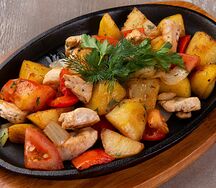 Альпийская сковородка с куриным филе