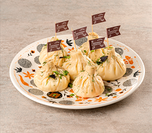 Хинкали с цыпленком и сулугуни