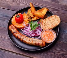 Домашняя говяжья колбаса