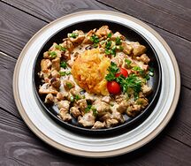 Свинина с грибами