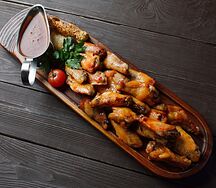 12 хрустящих куриных крылышек 