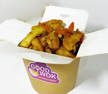 Вок с картофелем с овощами