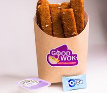 Гренки с чесночным соусом