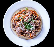 Мясо с грибами