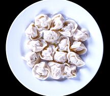 Пельмени с сыром и зеленью
