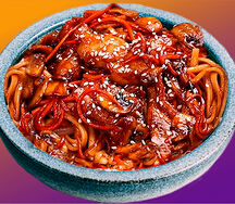 Вок с курицей и сладким чили