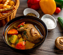 Суп из перепелки с овощами
