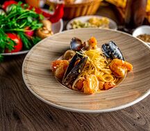 Лингвини с морепродуктами