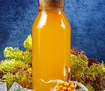 Домашний морс из облепихи с апельсином