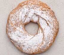 Кольцо заварное с творожным кремом