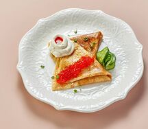 Блины с красной икрой