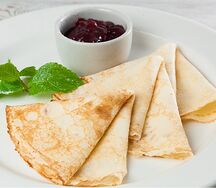 Блины с джемом