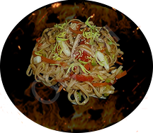 Острая лапша удон с овощами