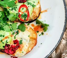Печеный картофель с трюфельным маслом