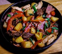 Шипящая сковородка Скоблянка