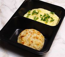 Котлета из индейки, картофельное пюре