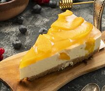 Чизкейк творожный с фруктами