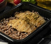 Куриная отбивная гриль и гречка