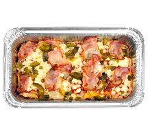 Картофель фри из печи с беконом и перчиком