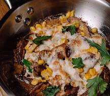 Цыплёнок барбекю под сыром
