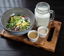 Окрошка с говядиной