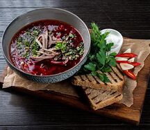 Борщ с говядиной