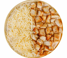 Закрытая пицца с курицей