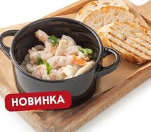 Морепродукты в сливочном соусе