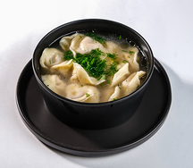 Пельмени с бульоном