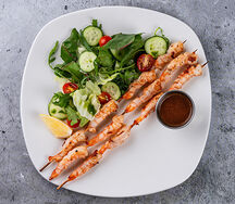 Шашлычок из креветок