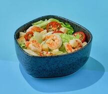 Салат Цезарь с креветками