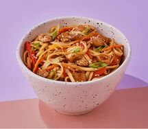 Курица терияки с лапшой удон