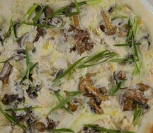 Пицца С курицей и грибами