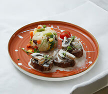 Медальоны с цветным рисом