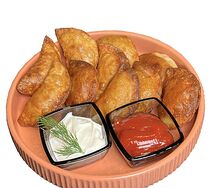 Вареники жареные