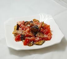 Салат из баклажанов в кисло-сладком соусе