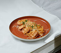 Паста с семгой в сливочном соусе