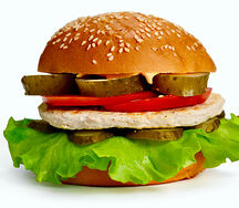 Чизбургер с курицей